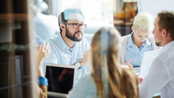 Group of people talking