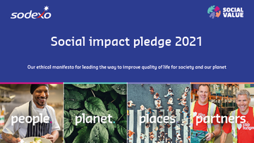 Social Impact pledge 2021 front cover - people, planet, places, partners